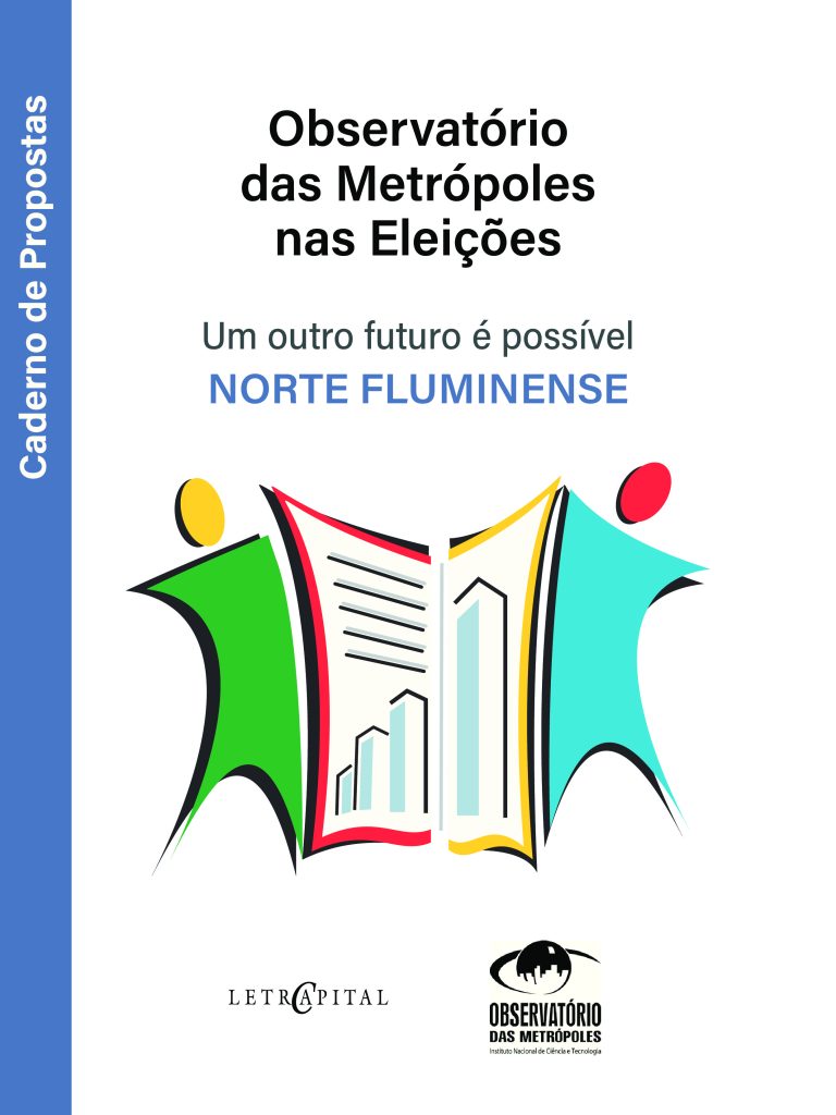 Capa do Caderno de Propostas do Núcleo Norte Fluminense do INCT Observatório das Metrópoles.